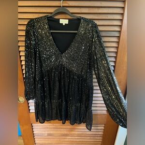 MELLODAY Babydoll sequence dress